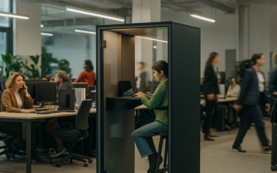 Cabine acoustique Focus : Le calme professionnel signé IC-Mobilier